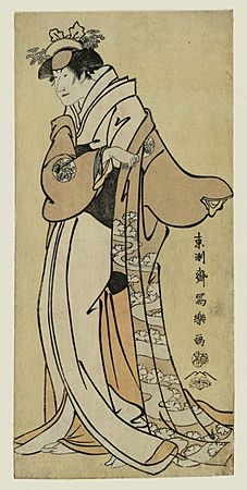 Toshusai Sharaku (1794) Nakayama Tomisaburō as Tsukuba Gozen, wife of Yoshioki