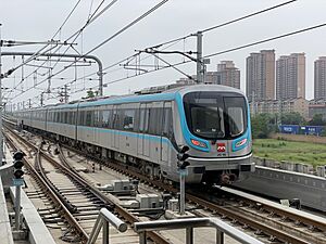 Train of Line 14 in Xi'an Metro, May 3 2023 (New JC)