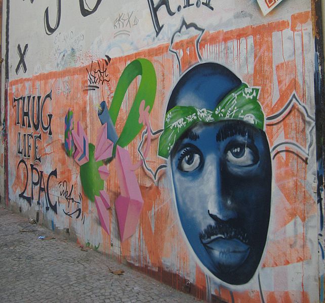 Tupac graffiti Rio de janeiro