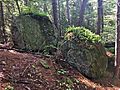 Twin Boulders in Lempster, NH