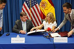 U.S. Secretary of Labor Marty J. Walsh hosts MOU Signing ceremony with Labor Minister Yolanda Diaz Perez of Spain 21