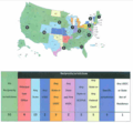 United States District Court Reciprocity Map