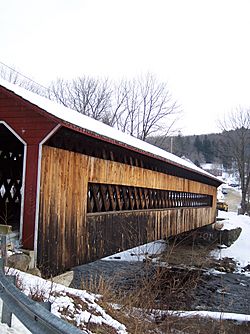 The Ware-Gilbertville Covered Bridge in Gilbertville