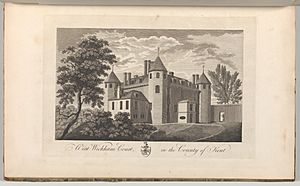 West Wickham Court in the County of Kent, from Edward Hasted's, The History and Topographical Survey of the County of Kent, vols. 1-3 MET DP-12696-043