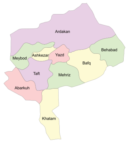 Counties of Yazd Province
