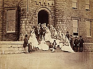 1871 Crawshay Wedding by Robert Thompson Crawshay at his castle