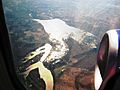 Aerial view of Moses Lake & Potholes Reservoir, Washington 01A