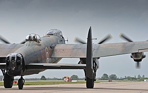 BBMF Lancaster Bomber Preparing for Take Off MOD 45154145
