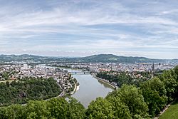 Blick über Linz von der Franz-Josefs-Warte