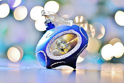 Blue Christmas ornament