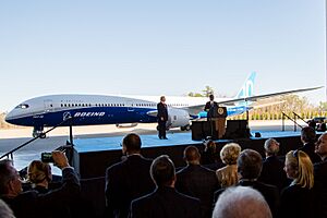 Boeing 787-10 rollout with President Trump (32335755473) (cropped)