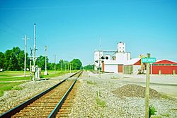 Railroad tracks in Browns