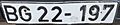 Bundesgrenzschutz license plate