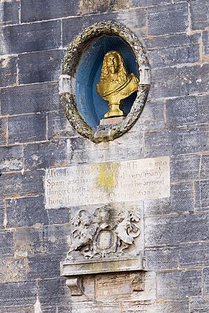 Bust of Charles I, The Square Tower, Portsmouth - 2023-04-21