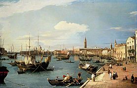 Canaletto - View of Venice, The Riva Degli Schiavoni, looking West, c. 1736 CDN SJS SM P66