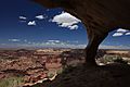 Canyonlands from Ancestral Puebloan Granary at the Top of Aztec Butte