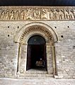 Carrión de los Condes Church of Santiago 001 Romanesque portal Pantocrator