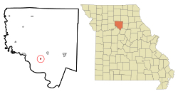 Location of Dalton, Missouri