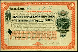 Cincinnati, Washington and Baltimore RR 1887