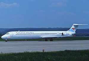 Croatia Airlines MD-82; YU-ANO, June 1991 DTV (5164294148)