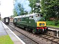 Crowcombe 832 light engine to Bishops Lydeard