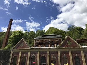 Crumlin Navigation Colliery - Chimney, Powerhouse and North Winding House