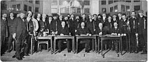 Deelnemers aan de eerste elfstedentocht 1909