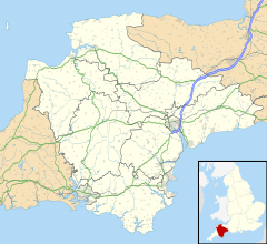 Crediton is located in Devon