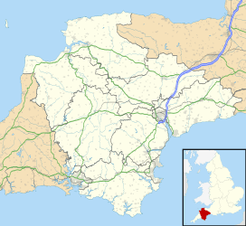 Map showing the location of Fordy Wood Copse