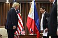 Donald Trump and Rodrigo Duterte in Manila