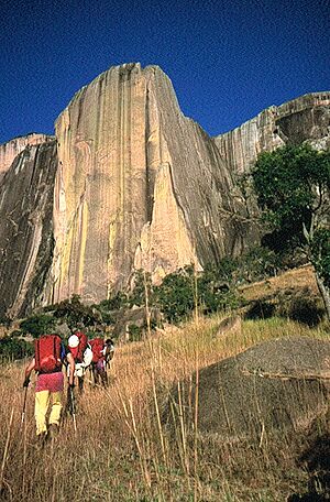East Face of Karambony in Tsaranoro Valley, Madagascar
