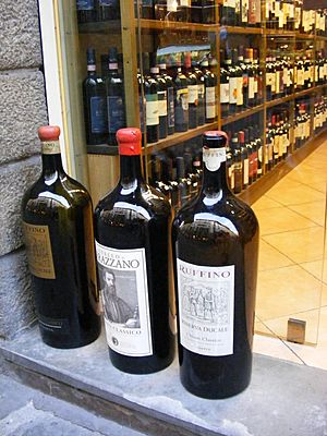 Florence - Large wine bottles