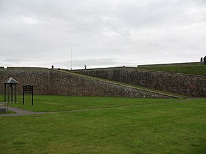 Fort George, Highland-rampart