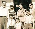 Fred Levin with Parents and Brothers
