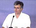 Gary Soto speaks at the 2001 National Book Festival
