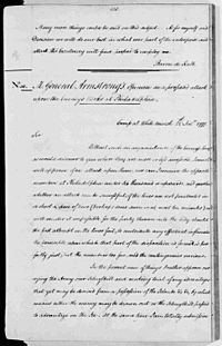 General John Armstrong George Washington letter proposed attack