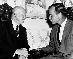 George Herbert Walker Bush and Eisenhower 1