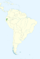 Hapalopsittaca pyrrhops map