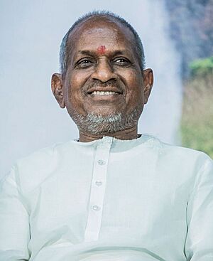 Ilaiyaraaja at Merku Thodarchi Malai Press Meet (cropped).jpg