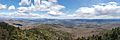 Indian Lake panoramic from snowy mountain tower