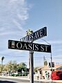 Intersection of downtown Indio, CA