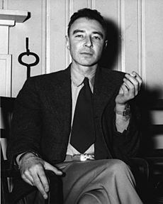 J. Robert Oppenheimer at the Guest Lodge, Oak Ridge, in 1946 4