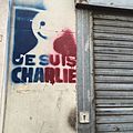 Je suis Charlie street art, Paris 2015