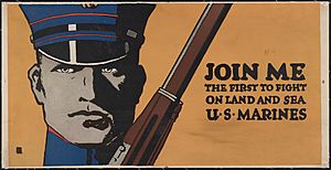 Join me - the first to fight on land and sea - U.S. Marines LCCN2002709054