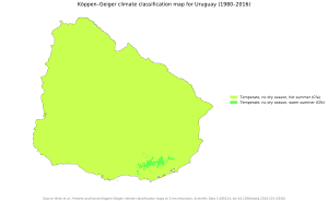 Koppen-Geiger Map URY present