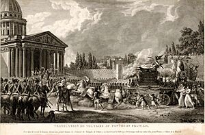 Malapeau Claude-Nicolas Translation de Voltaire au Panthéon