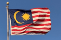 Malaysian flag on pole