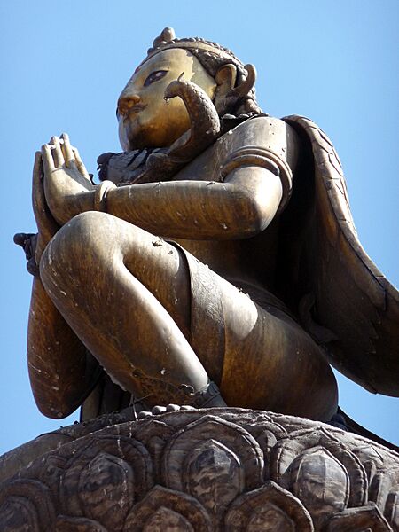 Malla statue in Patan