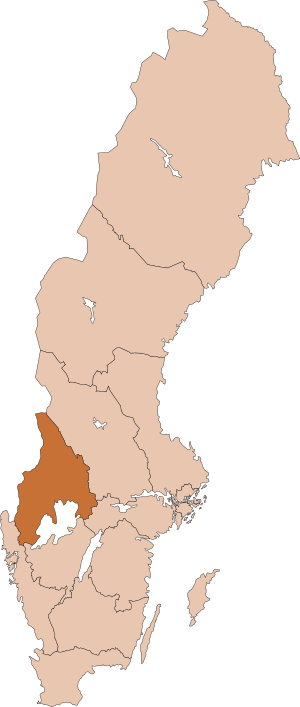 Map of Diocese of Karlstad