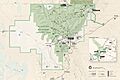 Map of Guadalupe Mountains National Park